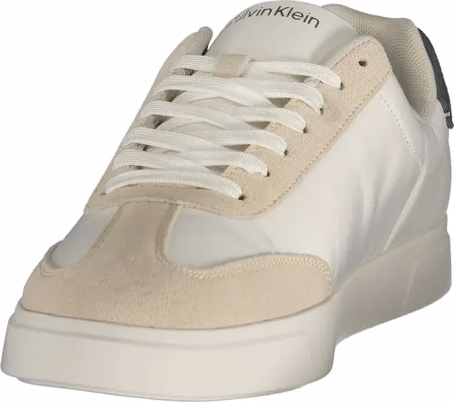Calvin Klein White Polyester Men's Sneaker