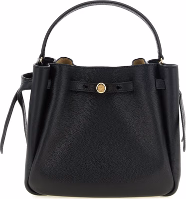 Black Cowhide Crossbody Bag