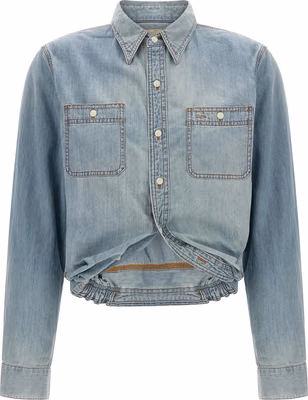 Blue Cotton Blouse