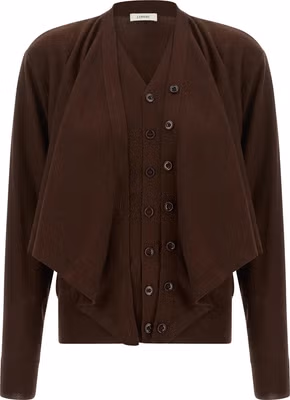 Bordeaux Wool Cardigan
