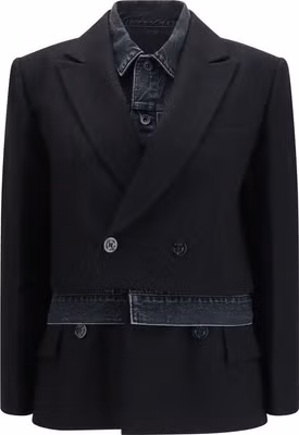 Black Wool Oves Aries Denim Jacket