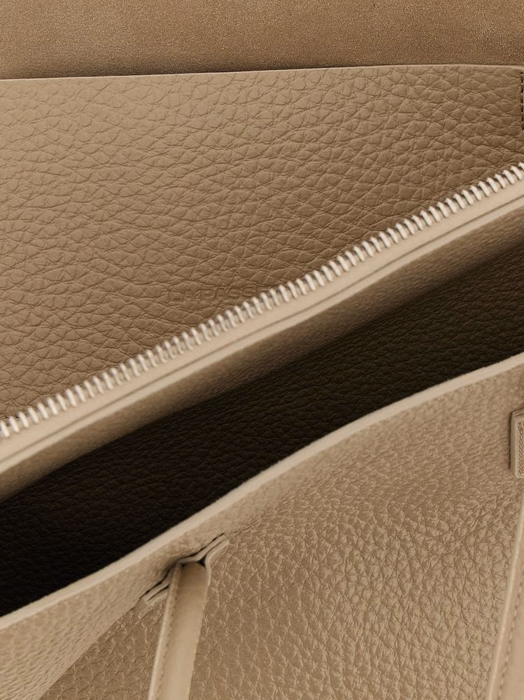 The Attico Beige Bovine Leather Shoulder Bag