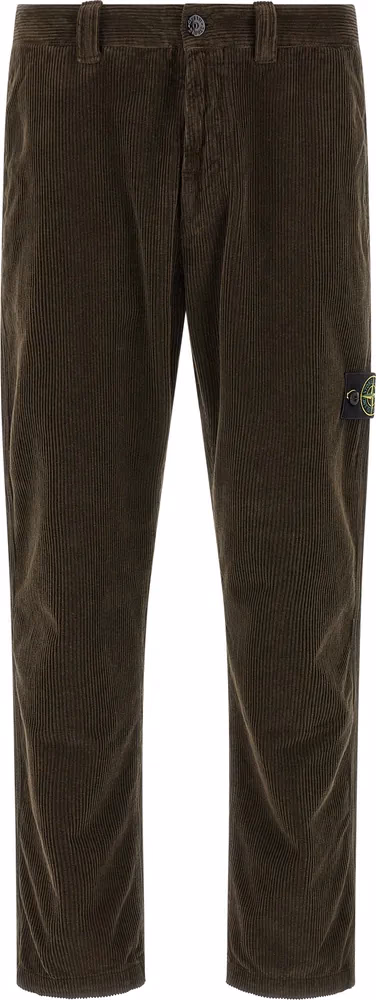 Stone Island Gray Cotton Casual Pants