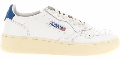 Blue Cowhide Low Top Sneakers