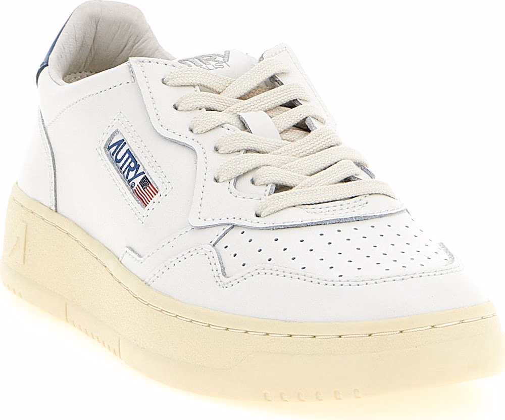 Autry Blue Cowhide Low Top Sneakers