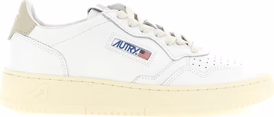 Beige Cowhide Low Top Sneakers