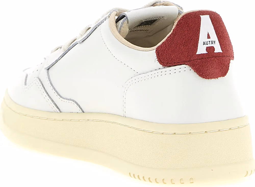 Autry Bordeaux Cowhide Athletic Sneakers