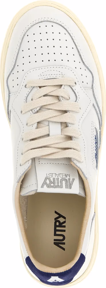 Autry Blue Cowhide Athletic Sneakers
