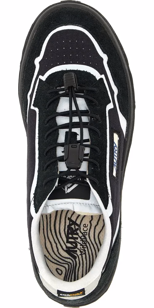 Autry Black Nylon Athletic Sneakers