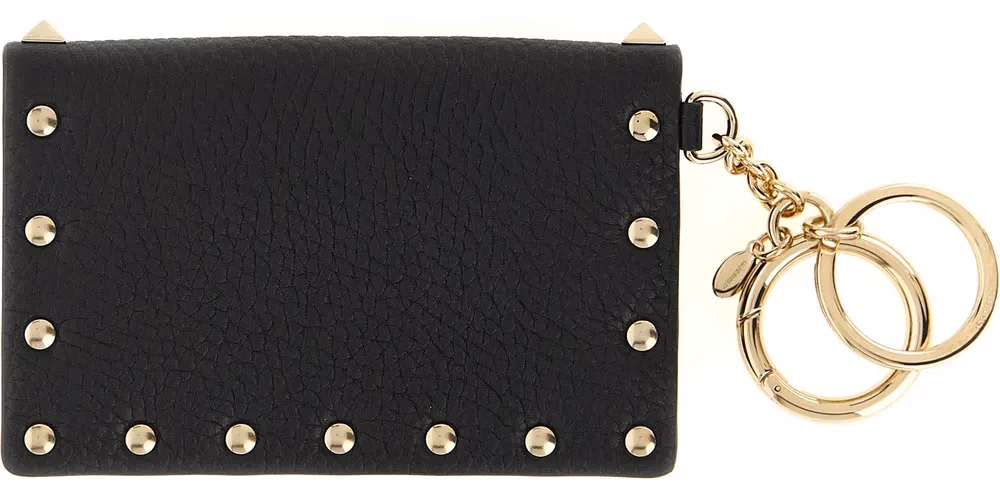 Valentino Garavani Black Calfskin Cardholder