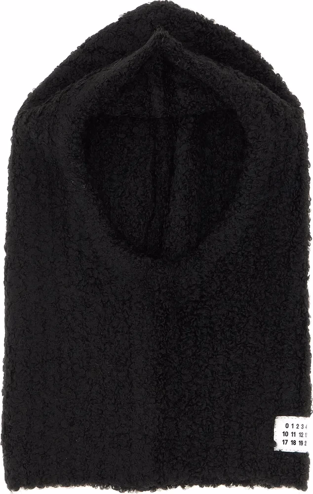 MM6 Maison Margiela Black Marabou Hat