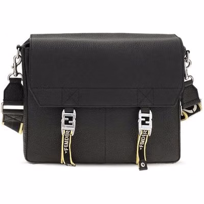 Black Calf Leather Bos Taurus Shoulder Bag