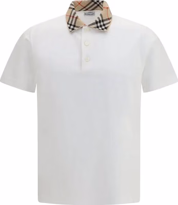 White Cotton Polo Shirt