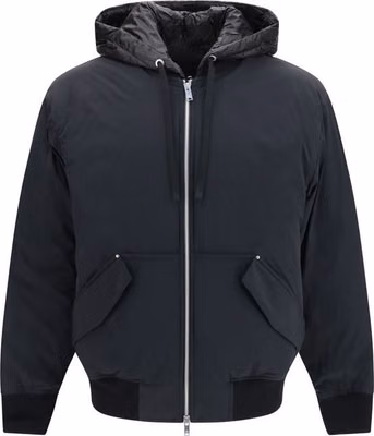 Black Nylon Full-Length Jacket