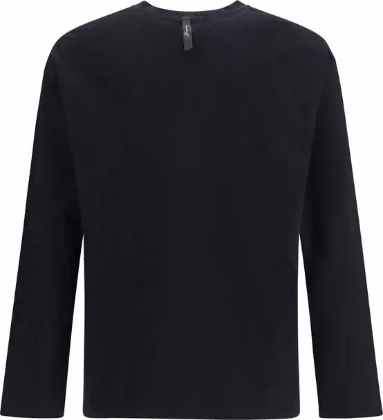 Jacquemus Black Cotton Long Sleeve T-Shirt