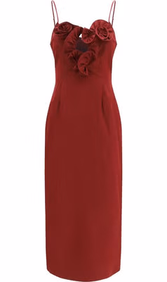 Bordeaux Cotton Cocktail Dress