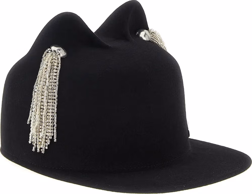 Maison Michel Black Wool Hat