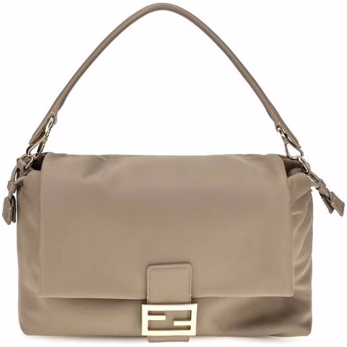 Fendi Beige Calf Leather Bos Taurus Shoulder Bag