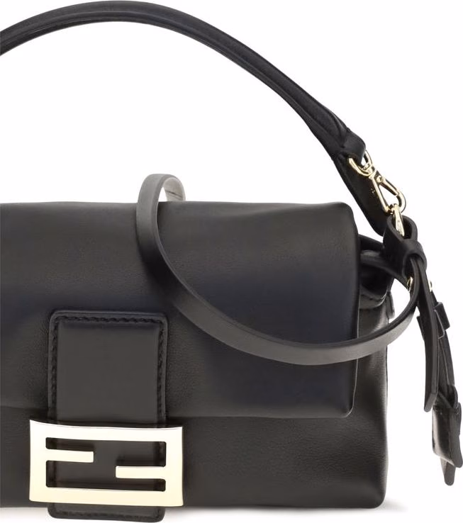 Fendi Black Lamb Ovis Aries Aries Handbag