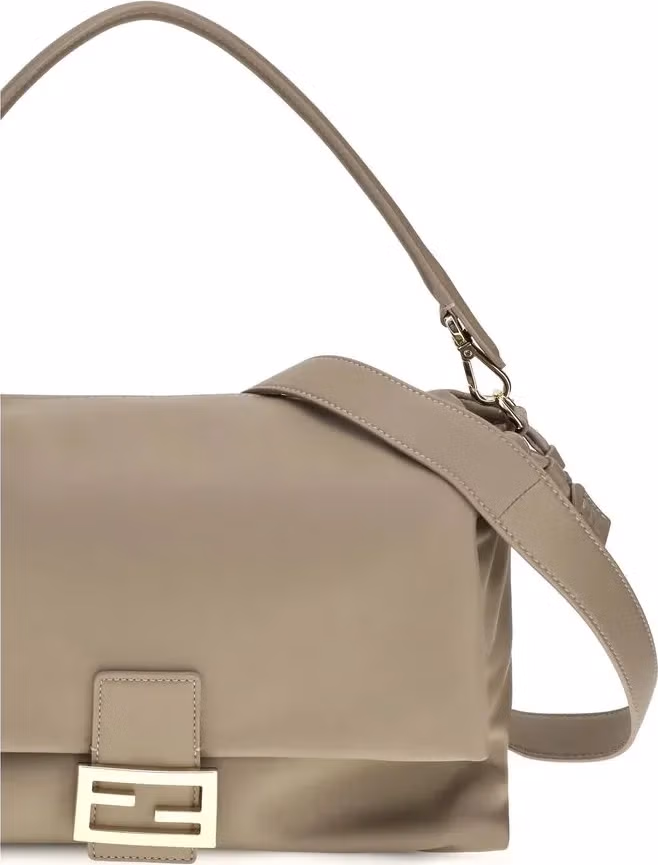 Fendi Beige Calf Leather Bos Taurus Shoulder Bag