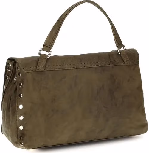 Zanellato Brown Suede Leather Handbag