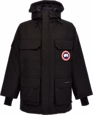 Black Polyester Parka