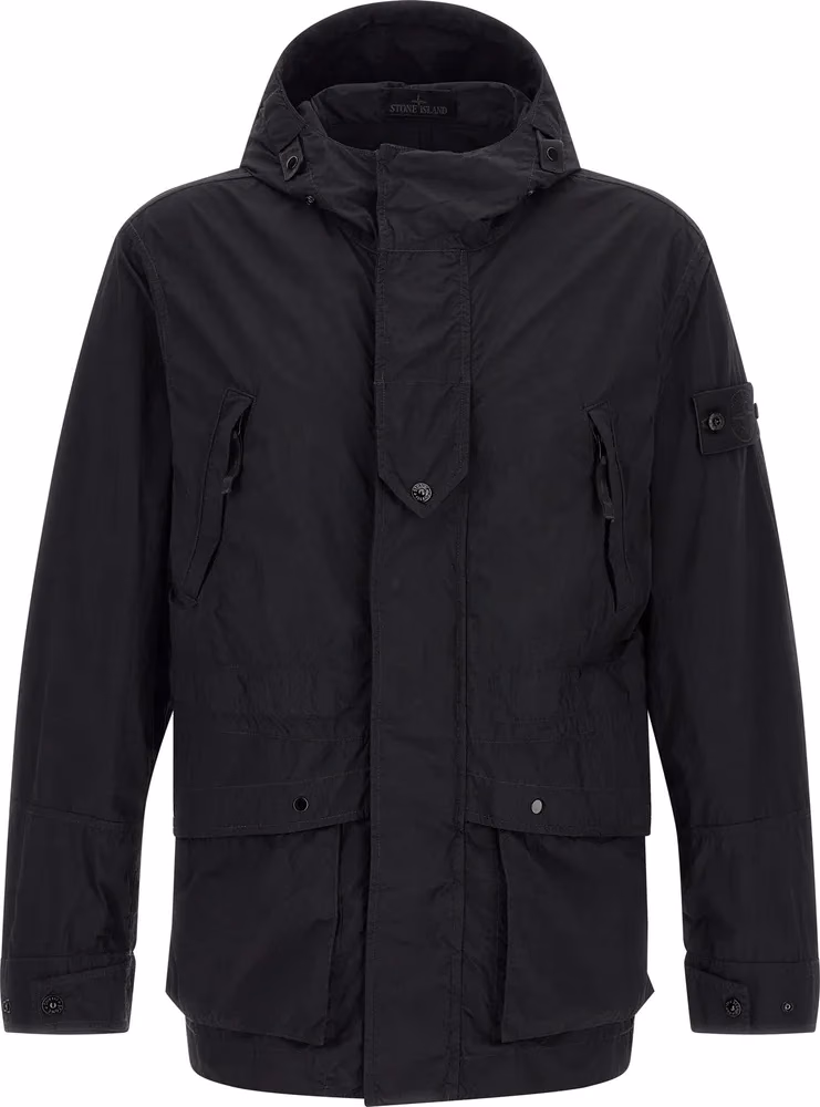 Stone Island Black Polyamide Shell Jacket