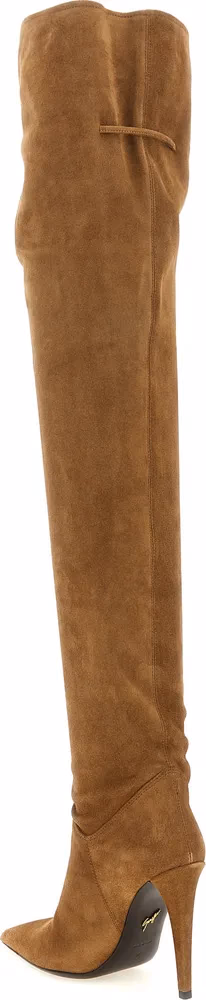 Giuseppe Zanotti Brown Calfskin Over The Knee