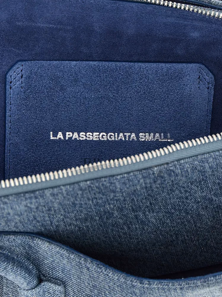 The Attico Blue Cotton Shoulder Bag