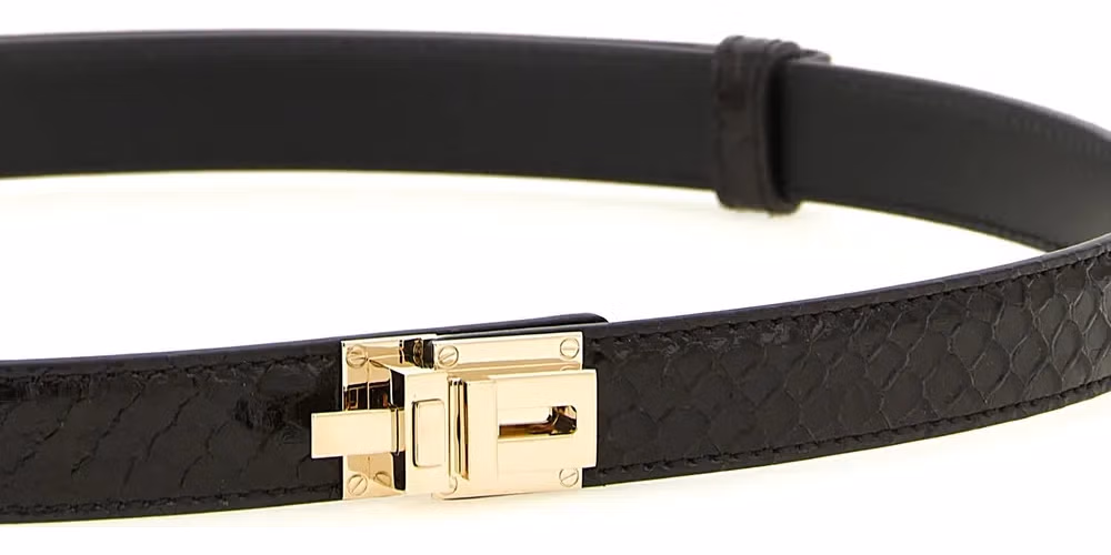 Tom Ford Brown Calfskin Regular Belt