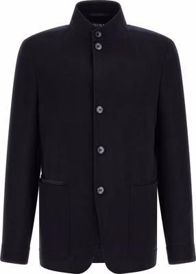 Blue Cashmere Full-Length Jacket