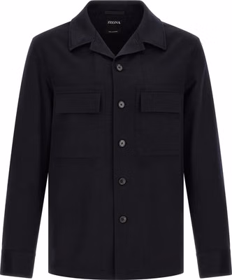 Blue Wool Blouse