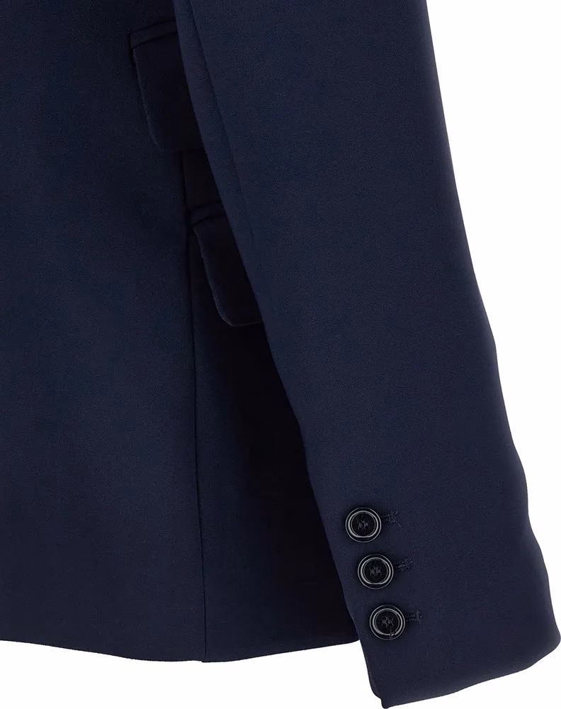 Elisabetta Franchi Blue Polyester Blazer