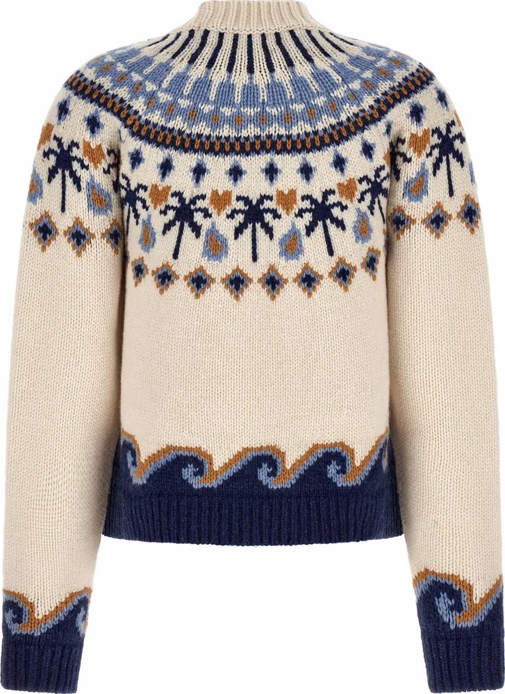 Alanui Multicolor Virgin Wool Cardigan