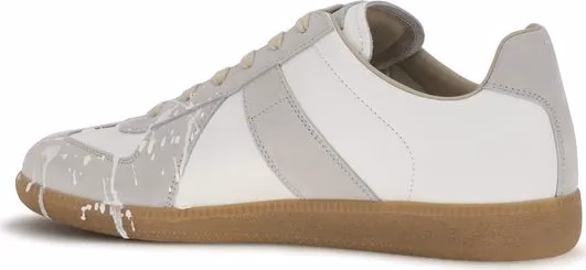 Maison Margiela Gray Suede Leather Low Top Sneakers