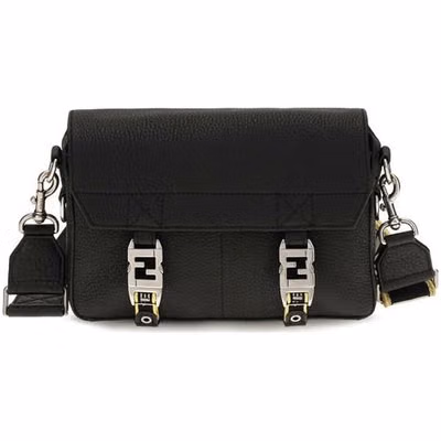 Black Calf Leather Bos Taurus Shoulder Bag