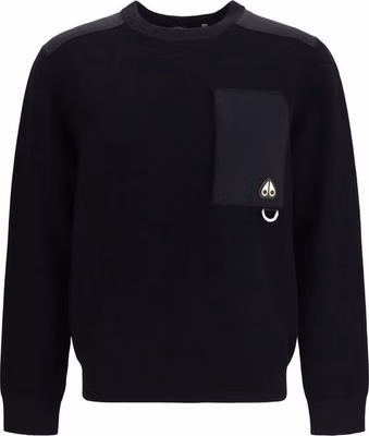 Black Nylon Sweatshirt