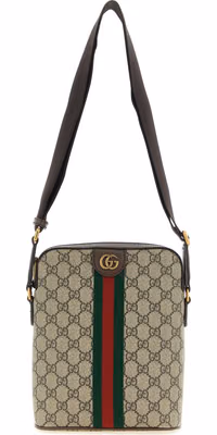 Beige Polyethylene Crossbody Bag