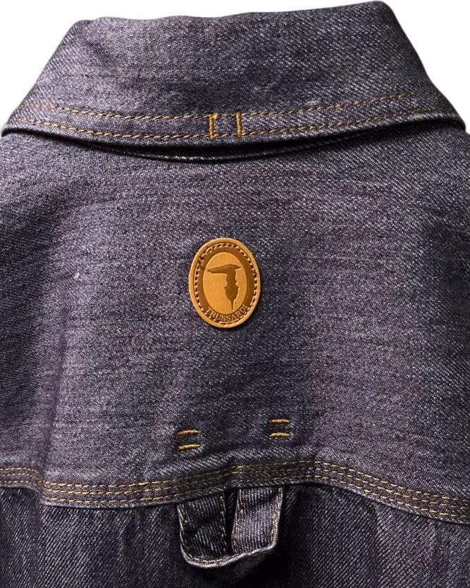 Trussardi Jeans Purple Cotton Men's Jacket
