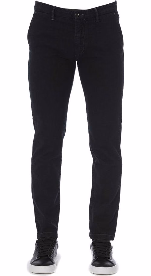 Trussardi Jeans Black Cotton Men Pants