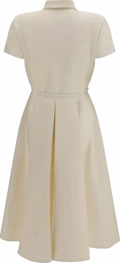 Fendi Beige Wool Oves Aries Casual Dress
