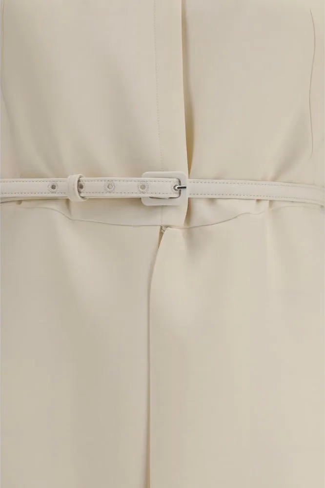 Fendi Beige Wool Oves Aries Casual Dress