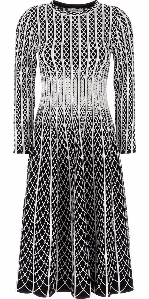 ANTONINO VALENTI Bicolor Viscose Midi Skirt