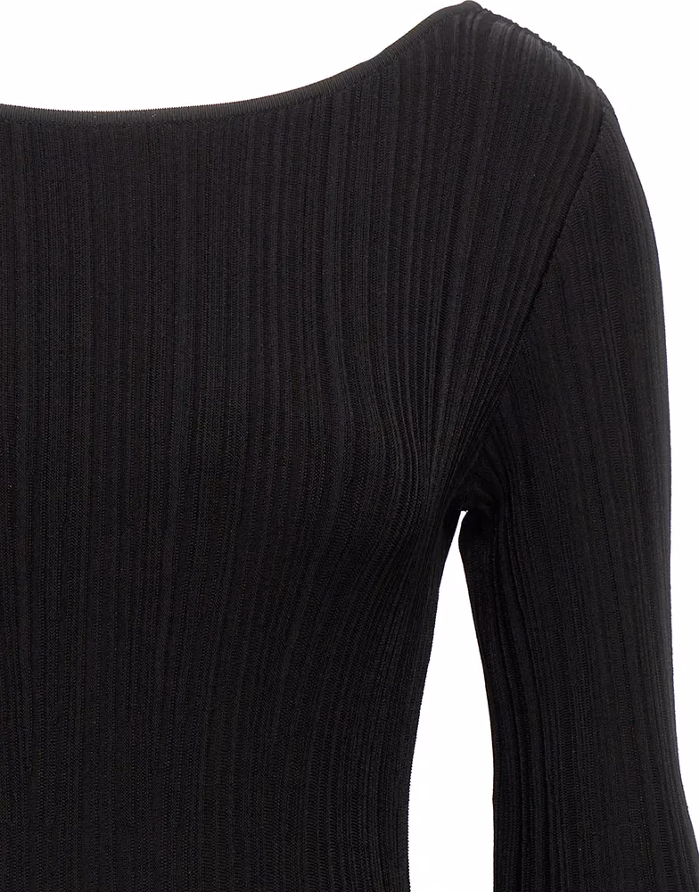 ANTONINO VALENTI Black Viscose Mini Skirt