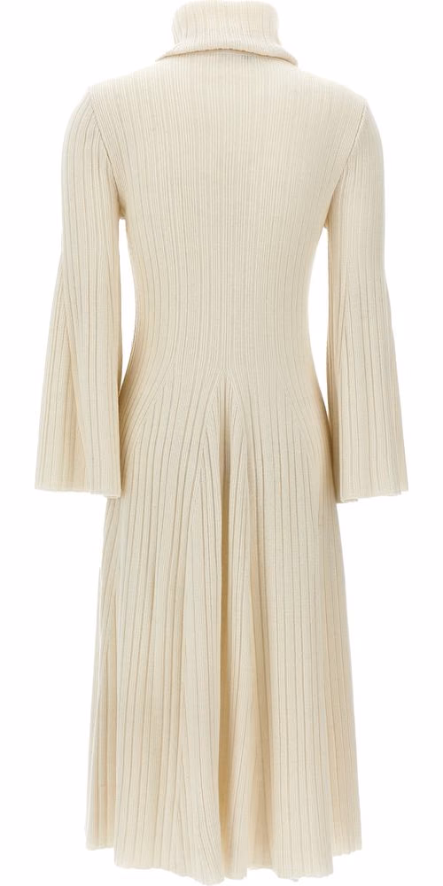 ANTONINO VALENTI White Cashmere Midi Skirt