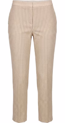 Beige Viscose Women Pants