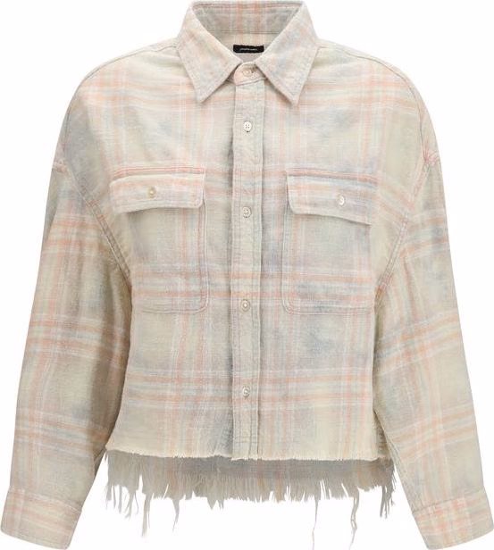 R13 Beige Denim Shirt