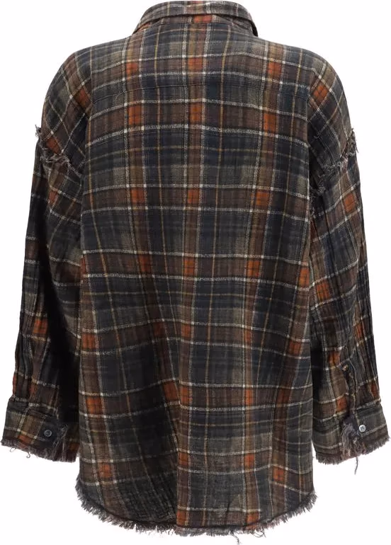 R13 Multicolor Cotton Pattern Shirt