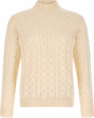 White Virgin Wool Cardigan