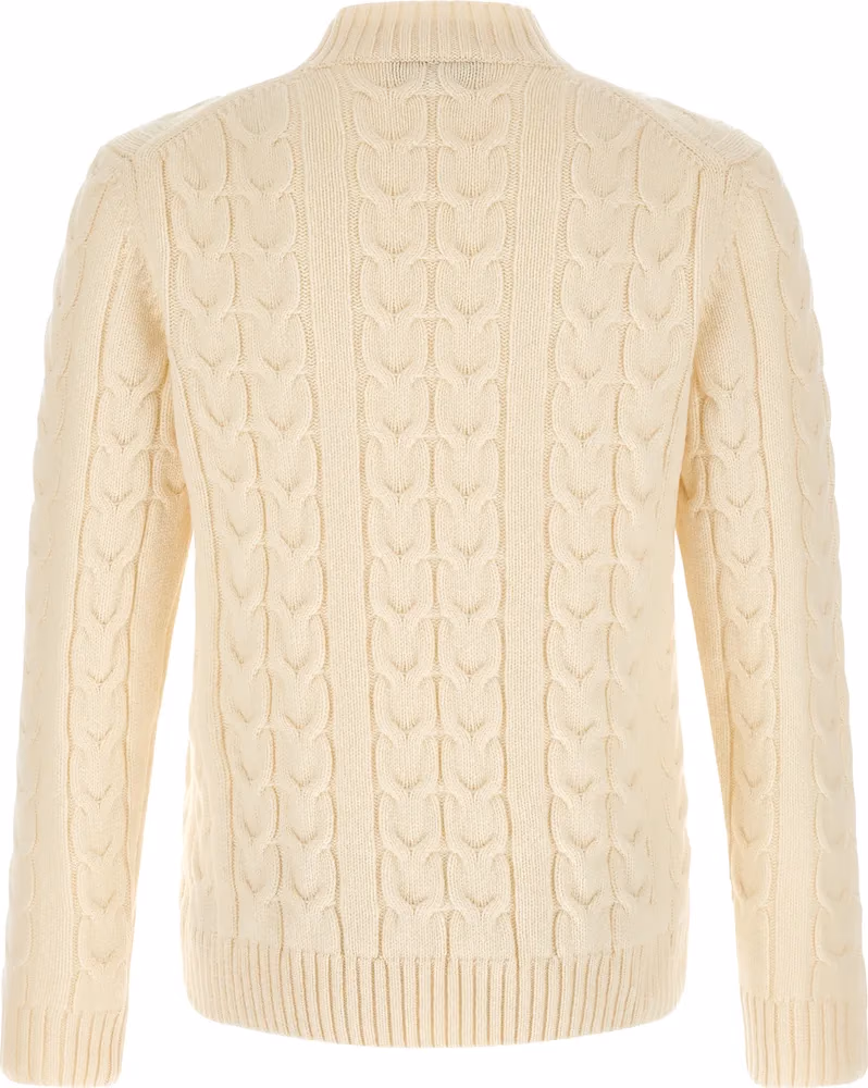 ZANONE White Virgin Wool Cardigan